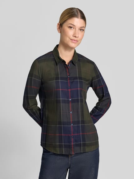 Barbour Regular fit overhemdblouse van puur katoen model 'BREDON' Marineblauw - 4