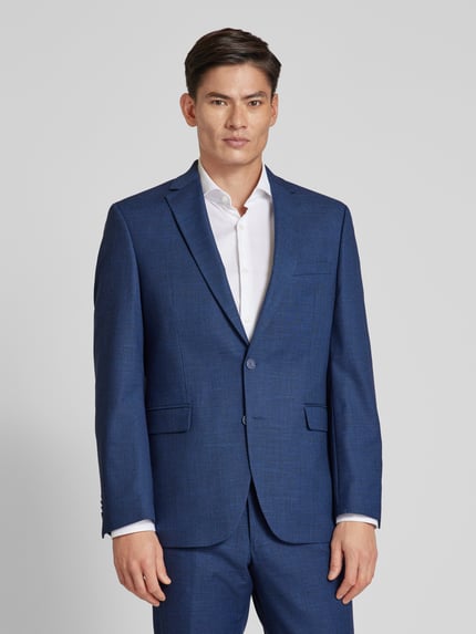 Christian Berg Men Marynarka w kroju comfort fit z domieszką wiskozy Niebieski 4