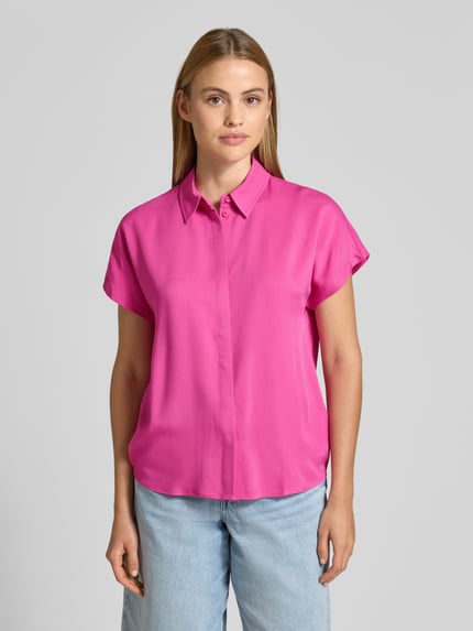 ARMEDANGELS Bluzka koszulowa o kroju relaxed fit z czystej wiskozy model 'LARISAANA' Mocnoróżowy 4