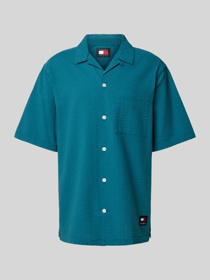 Tommy Jeans Relaxed fit vrijetijdsoverhemd met 1/2-mouwen Petrol - 2