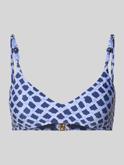 Bikini-Oberteil im Allover-Look mit Perlen Modell 'MARSEILLE' Shop The Look MANNEQUINE