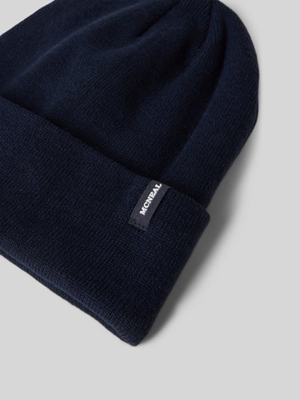 MCNEAL Beanie mit Label-Detail Marine 2