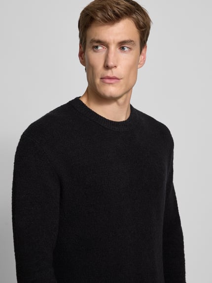 Strellson Regular Fit Strickpullover mit Woll-Anteil Modell 'BOSSE-R' Black 3