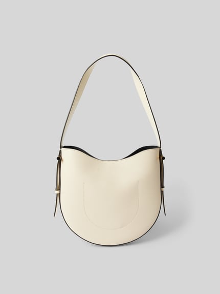 Victoria Beckham Torebka z nadrukiem z logo Écru 4