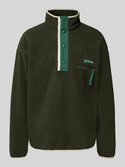 Columbia Sweatshirt mit Stehkragen Oliv 2