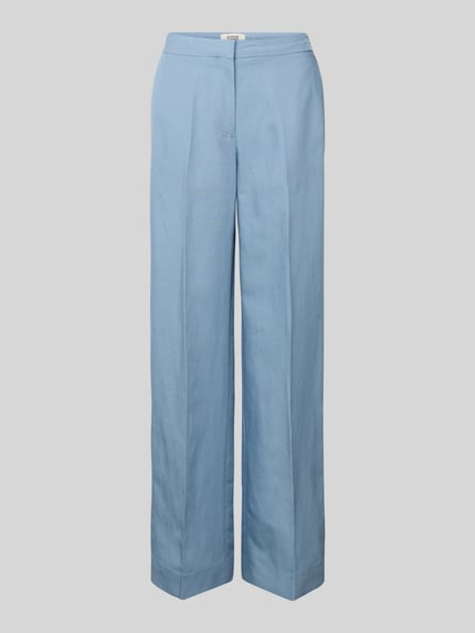 Scotch & Soda Wide leg stoffen broek van een mix van viscose en linnen Lichtblauw - 2