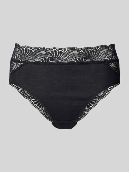 HANRO Slip met kanten details Zwart - 1