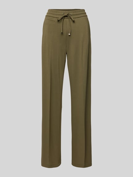 SEDUCTIVE Straight Leg Stoffhose mit Leistentasche Modell 'FREDDY' Oliv 2