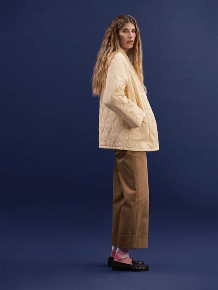P&C* curated by Veronika Heilbrunner Verkürzte Cargo-Hose mit Woll-Anteil Hellbraun 6