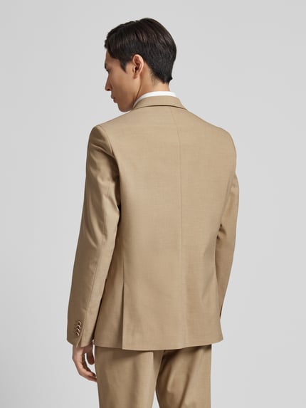 s.Oliver BLACK LABEL 2-knoops colbert met reverskraag, model 'Pure' Beige - 5