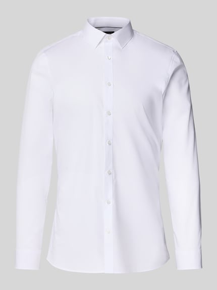 Super Slim Fit Business-Hemd mit Kentkragen Shop The Look MANNEQUINE