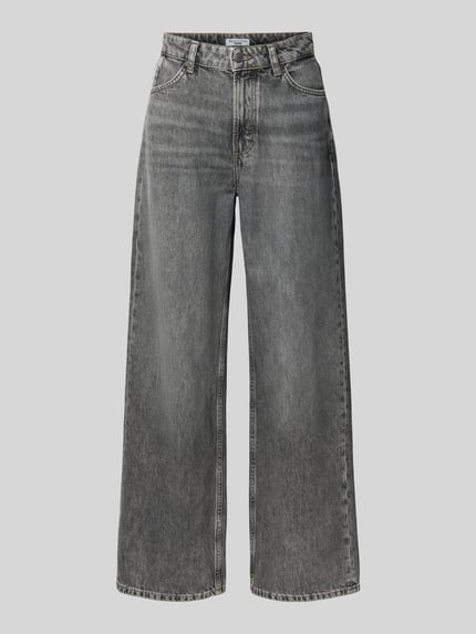 Wide Leg Jeans aus reiner Baumwolle Shop The Look MANNEQUINE