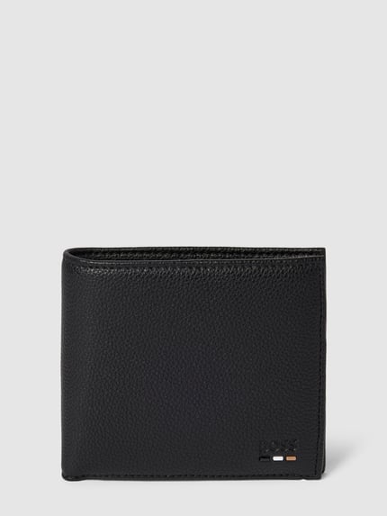 BOSS Portemonnaie mit Label-Detail Modell 'Ray' Black 1