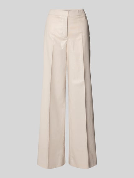 Linnen broek met vouwplooi en steekzakken Shop The Look MANNEQUINE