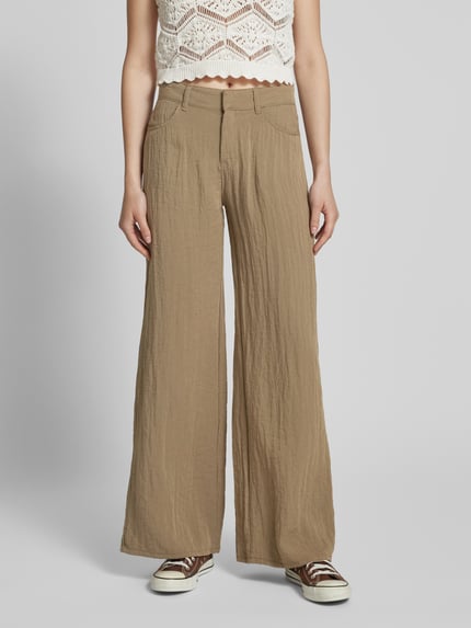 Weekday Stoffhose aus Viskose mit Gesäßtaschen Schlamm 4