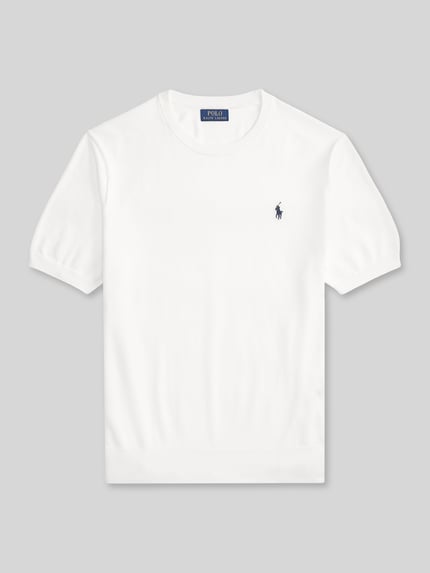 Polo Ralph Lauren T-shirt Slim Fit z czystej bawełny Biały 2