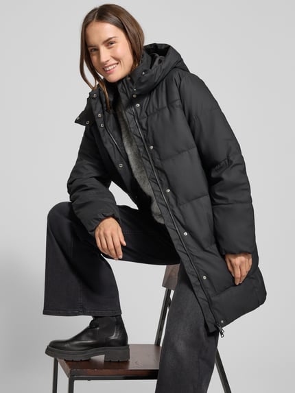 VERO MODA Regular Fit Steppmantel mit Kapuze Modell 'GREATAKYLIE' Black 3