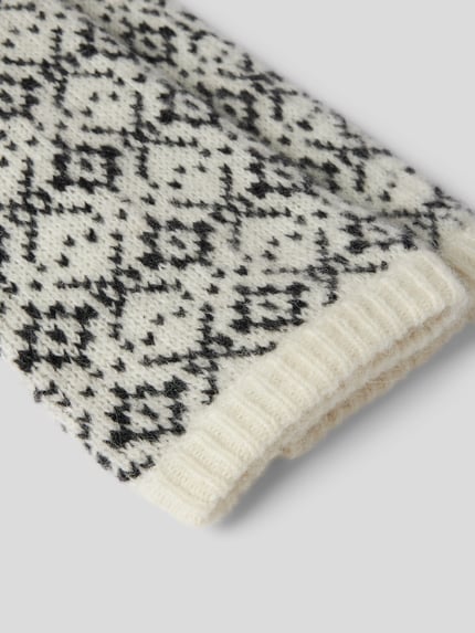 The Garment Rękawiczki bez palców z wzorem na całej powierzchni Écru 2