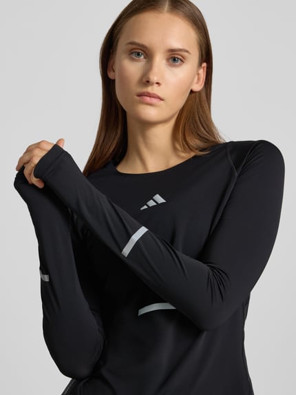 adidas Training Slim fit sport-shirt met lange mouwen met reflecterende details model 'adi365' Zwart - 3
