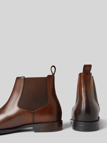 BOSS Chelsea Boots aus Rindsleder  Dunkelbraun 2