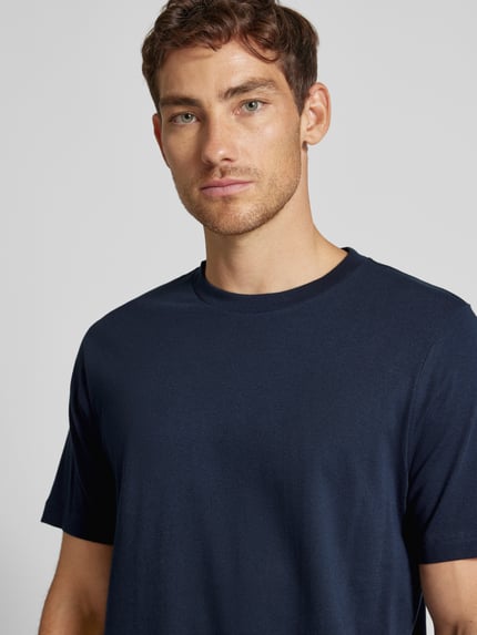 SCHIESSER T-shirt z okrągłym dekoltem Ciemnoniebieski 3