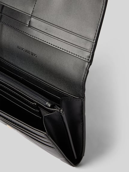 Valentino Bags Portemonnaie mit Rautensteppung Modell 'ASTRID' Black 3