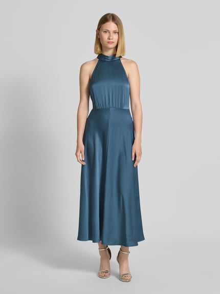 Samsøe Samsøe Midikleid mit Cut Out am Rücken Bleu 4