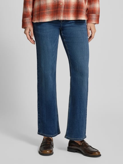 Christian Berg Woman Straight Fit Jeans aus Viskose mit Eingrifftaschen Jeansblau 4