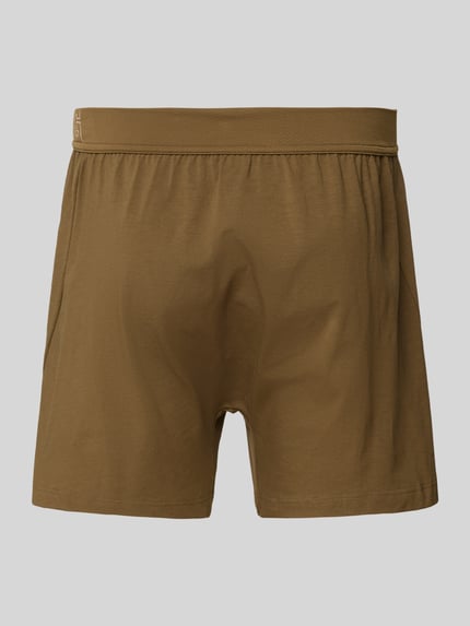SLG Boxershorts mit elastischem Label-Bund Oliv 3