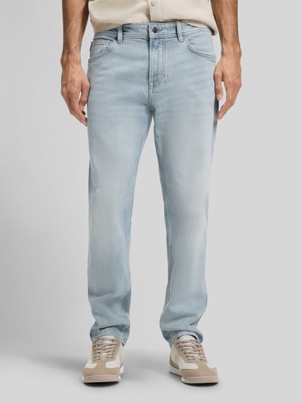 BOSS Orange Regular Fit Jeans aus Baumwoll-Mix Modell "REMAINE" Hellblau 4