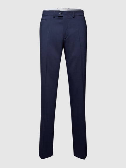 Brax Regular Fit Hose aus Schurwoll-Mix mit Stretch-Anteil Modell 'Enrico' Marine 2