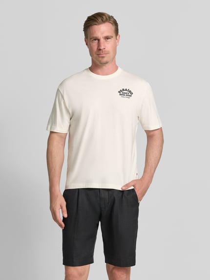 s.Oliver RED LABEL regular fit T-shirt van puur katoen Wit - 4