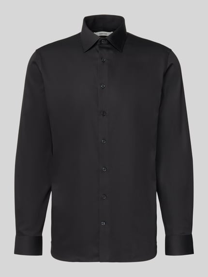 Slim Fit Businesshemd aus Baumwoll-Mix Modell 'FILIP' Shop The Look MANNEQUINE