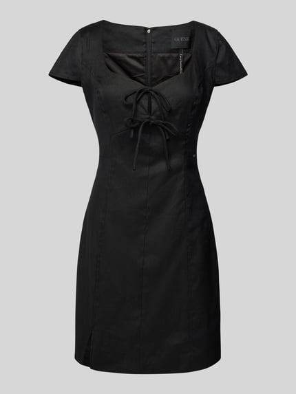 GUESS Minikleid mit Schnürung Modell 'ISABEAU' BLACK 2