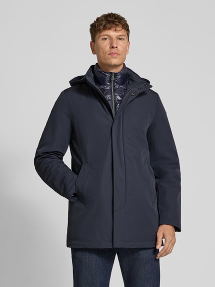 Geox Parka mit Kapuze und Eingrifftaschen Marine 4