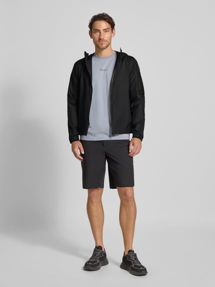 BOSS Green Regular Fit Jacke aus leichtem Ripstop Gewebe Black 1