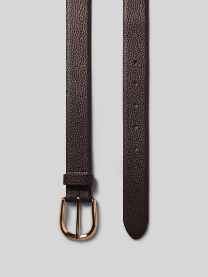 Productfoto, Gürtel aus echtem Leder Modell 'Adra' van Weinmann, effen design, doornsluiting, riembreedte maat 80: 3 cm, textuur fijn leer