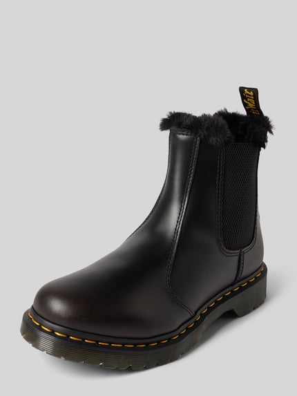 Dr. Martens Chelsea boots van echt leer, model 'Leonore' Zwart - 1
