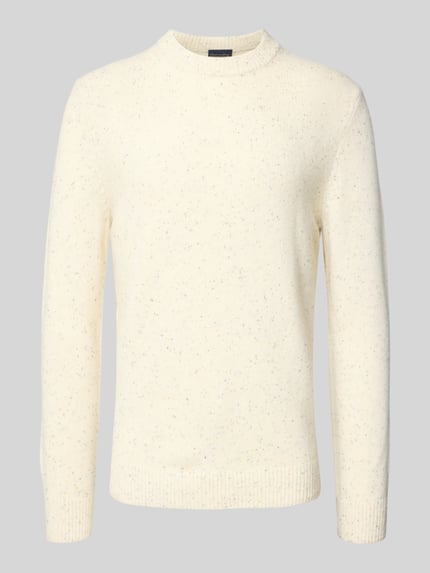 Christian Berg Men Sweter z dzianiny z mieszanki wełny  Złamany biały 2