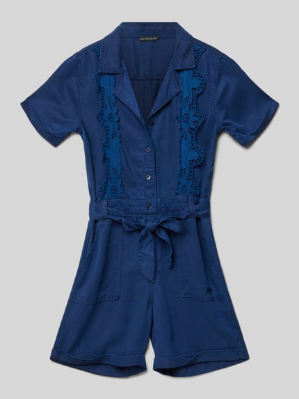 GUESS Jumpsuit mit Bindegürtel Marine 1