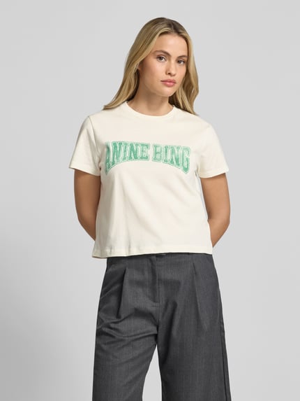Anine Bing Regular fit t-shirt van puur katoen Wit - 4