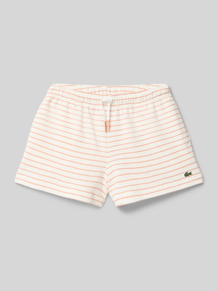 Lacoste Bermuda met labeldetails Ecru - 1
