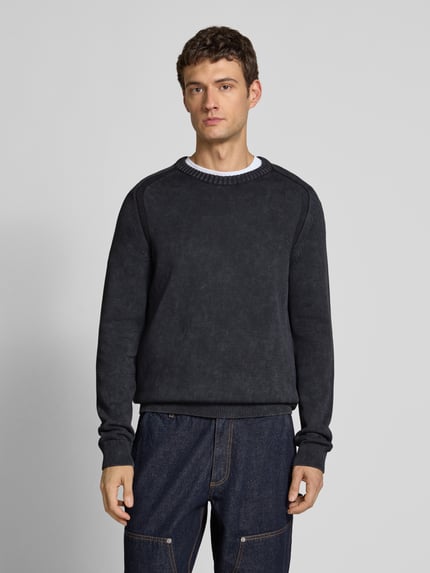 ARMEDANGELS Regular Fit Strickpullover aus reiner Baumwolle Modell 'VAANJO ' Black 4