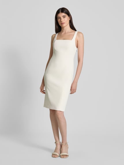 Lauren Ralph Lauren Knielange cocktailjurk, model 'Ladonya' Ecru - 1