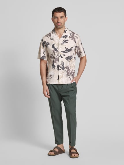 ANNARR Relaxed Fit Freizeithemd mit Reverskragen Sand 1