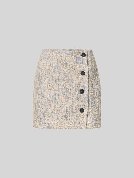 Minirok Met viscose Shop The Look MANNEQUINE