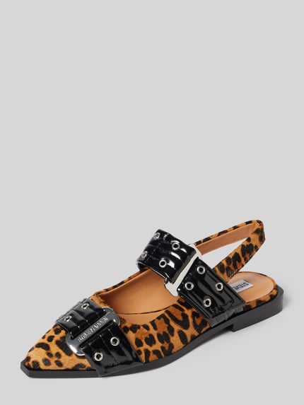 Steve Madden Ballerina's met gestructureerde zool, model 'AVE' Cognac - 1