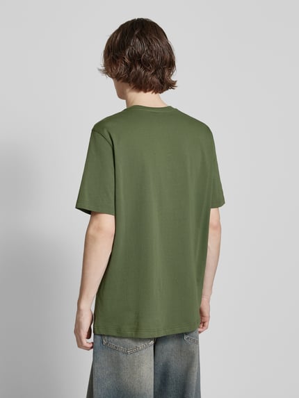 Champion T-shirt met labelstitching Olijfgroen - 5