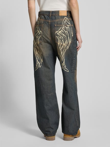REVIEW Baggy fit jeans in 5-pocketmodel Donkerblauw - 5