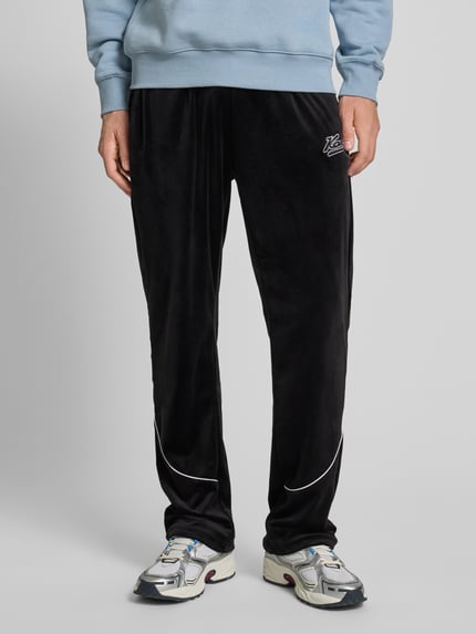 Karl Kani Sweatpants mit Label-Stitching Modell 'Kani Varsity' Black 4